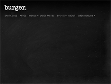 Tablet Screenshot of burgersantacruz.com
